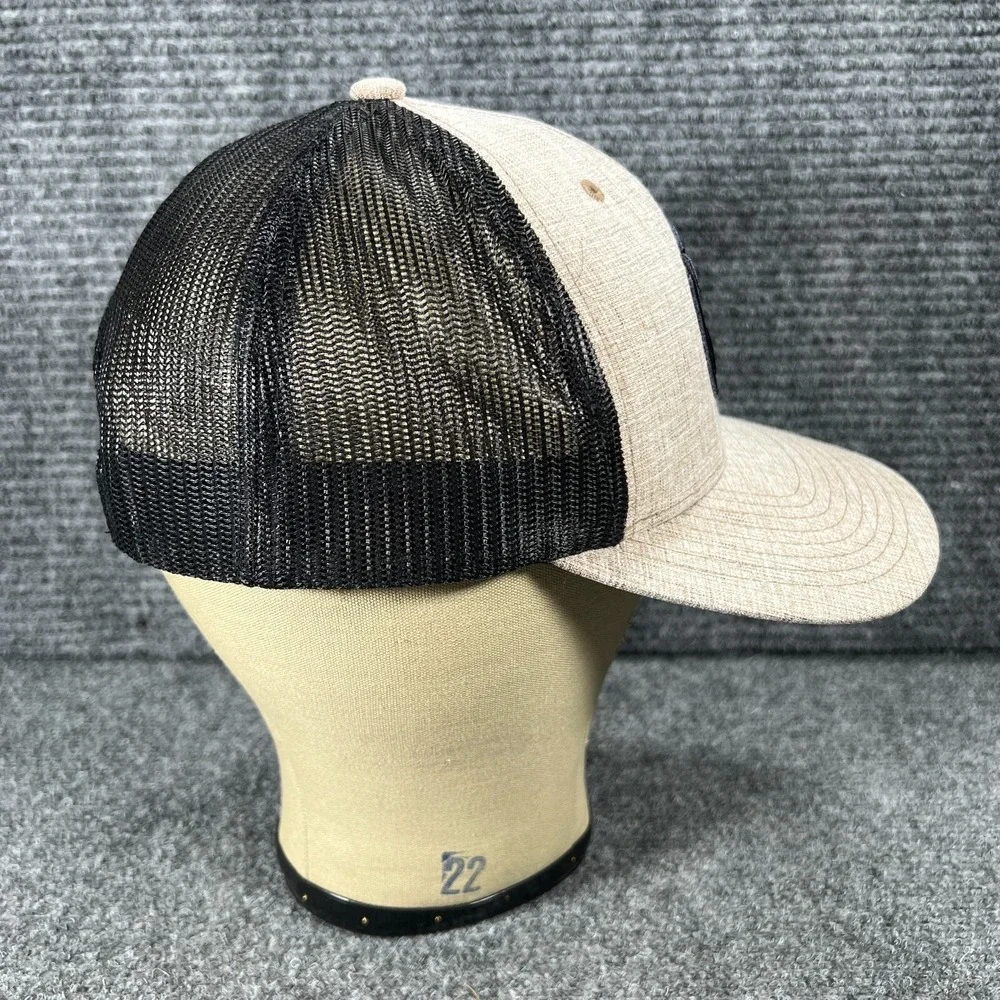 Hooey Hat Cap Snap Back Mesh Trucker Black Beige Western Casual Outdoor